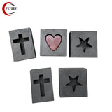 Graphite Ingot Bar Mold Cross Shape for Silver Casting Jewelry DIY Tool