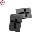 Graphite Ingot Bar Mold Cross Shape for Silver Casting Jewelry DIY Tool