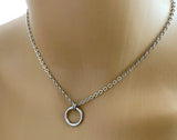 Discreet O Ring Submissive Necklace Gothic Chains