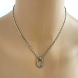 Discreet O Ring Submissive Necklace Gothic Chains