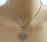 Discreet O Ring Submissive Necklace Gothic Chains