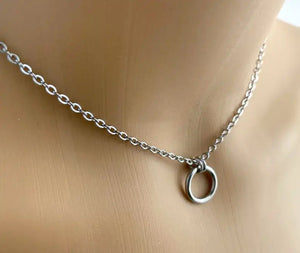 Discreet O Ring Submissive Necklace Gothic Chains