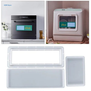 Dishwasher Resin Mold Kit Clean Dirty Sign Epoxy Resin Silicone Molds