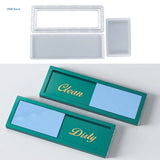 Dishwasher Resin Mold Kit Clean Dirty Sign Epoxy Resin Silicone Molds