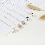 Crystal Mickey Charm Bracelet Silver Minnie Mouse Beads DIY Jewelry