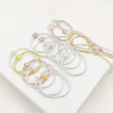 Crystal Mickey Charm Bracelet Silver Minnie Mouse Beads DIY Jewelry