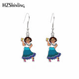 Encanto Print Acrylic Hook Earrings Dangle Drop Earrings