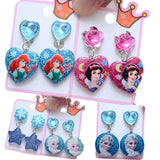 Frozen Children Ear Clip Earrings Princess Series Baby Girl Jewelry Gift