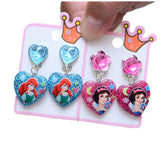 Frozen Children Ear Clip Earrings Princess Series Baby Girl Jewelry Gift