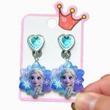 Frozen Children Ear Clip Earrings Princess Series Baby Girl Jewelry Gift