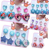 Frozen Children Ear Clip Earrings Princess Series Baby Girl Jewelry Gift