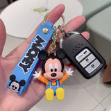 Cute Mickey Mouse Anime Keychain for Woman Girl Minnie Couple Bag Pendant Keyr