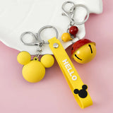 PVC Mickey Head Keychain Anime Minnie Couple Backpack Pendant Gift