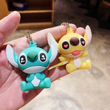 Stitch Anime Doll Keyring Toys Model Stitch PVC Key Chain Bag Jewel
