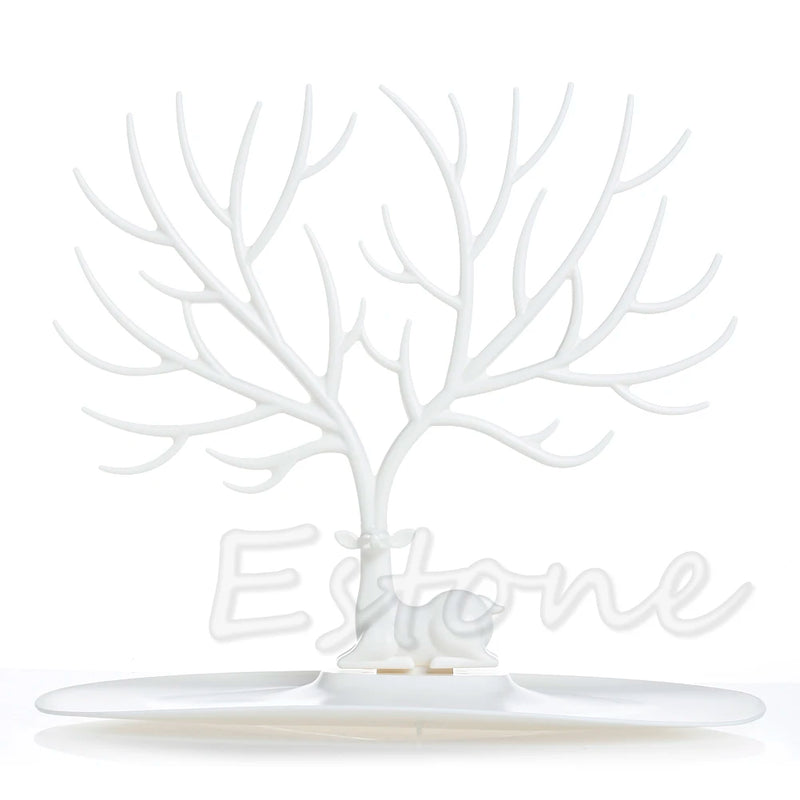 Jewelry Tree Deer Stand Holder Rack Earring Necklace Ring Display