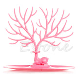 Jewelry Tree Deer Stand Holder Rack Earring Necklace Ring Display