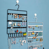 Multi-layer Wrought Iron Earrings Display Stand