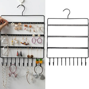Multi-layer Wrought Iron Earrings Display Stand