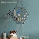 Display Rack Metal Multi-functional Earring Necklaces Storage