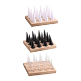 12 Slot Acrylic and Wooden Jewelry Display Stand