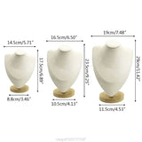 Portrait Necklace Bust Holder Jewelry Display Stand