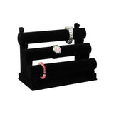 Velvet Jewelry Display Stand Portable Storage Rack Holder