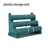Velvet Jewelry Display Stand Portable Storage Rack Holder