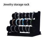 Velvet Jewelry Display Stand Portable Storage Rack Holder