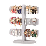 Suede Jewelry Display Stand Organizer Shelf
