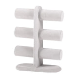 Suede Jewelry Display Stand Organizer Shelf