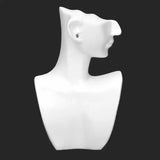 Jewelry Display Bust Stand Space Saving S Resin for Pendants Necklaces