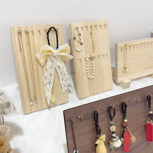 Unfinished Earrings Rings Holder Storage Chain DIY Living Room Shop Counter