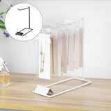 Transparent Vertical Jewelry Display Stand Lightweight Metal Holder