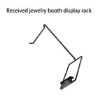 Transparent Vertical Jewelry Display Stand Lightweight Metal Holder