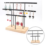 Wooden Earrings Shelf Jewelry Holder
