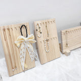 Wooden Display Stand for Earrings Rings Necklaces Key Chains