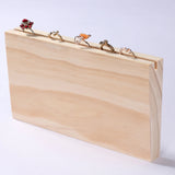 Wooden Jewelry Display Stand Retro Hard Skidproof Holder