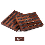 20-Slot Flannel Jewelry Holder Tray for Vanity Countertop