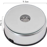 LED Colored Rotating Crystal Display Base Stand with USB Cable