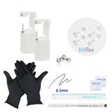 Disposable Ear Piercing Kit with 8mm Earrings Gun
