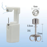Disposable Ear Piercing Kit with 8mm Earrings Gun