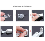 Disposable Home Ear Piercing Gun with Earring Set - Painless Self Piercing Tool