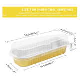 50Pcs Aluminum Foil Mini Loaf Pans, 6.8Oz Cake Baking Cups