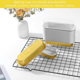 50Pcs Aluminum Foil Mini Loaf Pans, 6.8Oz Cake Baking Cups