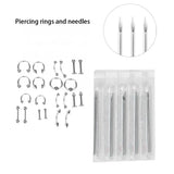 Disposable Sunflower Piercing Kit with Jewelry Tool Set