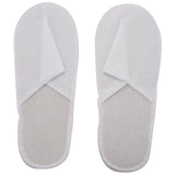 Disposable Slippers, 12 Pairs for Hotel Use (White)