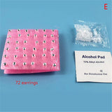 Sterile Ear Piercing Tool Kit with 72/98pcs Studs