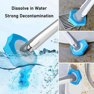 Flushable Toilet Cleaning System Refill Brush - 40 Refills