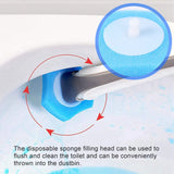 Flushable Toilet Cleaning System Refill Brush - 48 Refills