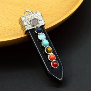 7 Chakra Reiki Healing Necklaces Pendants Pink Quartz Crystal Jewellery